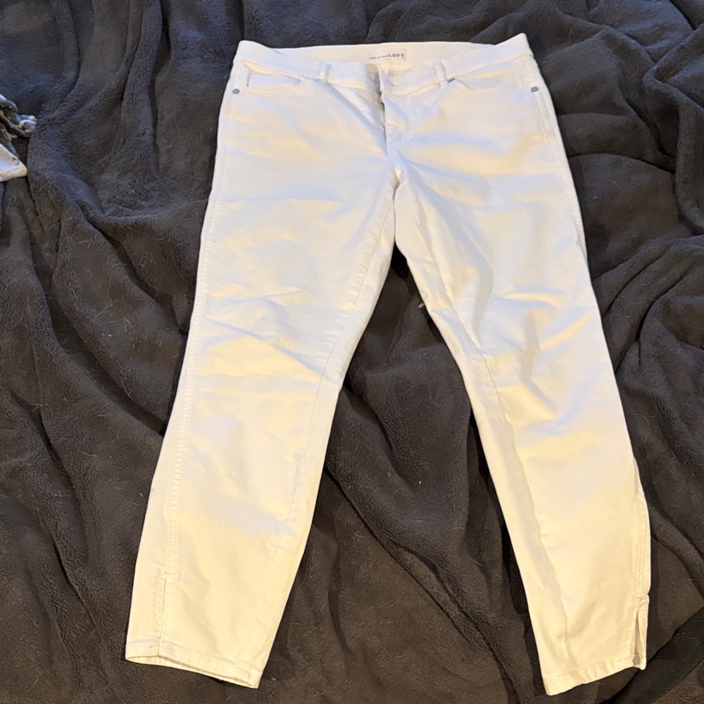LOFT White modern skinny Jeans